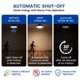 thumbnail image 4 of Great Value A19 LED Light Bulb, Indoor PIR Motion Sensor, Non-D2D, 60W Equivalent, E26 Medium Base, 6-10 ft, 4 of 11