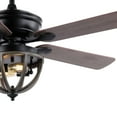 thumbnail image 5 of JONATHAN Y Jasper 52" 2-Light Farmhouse Industrial Iron Dome Shade LED Ceiling Fan With Remote, Black, 5 of 8