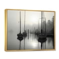 thumbnail image 2 of Designart "Harbor Boat Misty" Transportation Floater Framed Canvas Art Print, 2 of 7