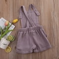 thumbnail image 3 of CNKOO Unisexe Bébé Cou Carré Romper Pur Couleur Sangle Bodysuit, 3 of 8