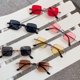 thumbnail image 3 of Gafas de sol para niños, gafas de sol cuadradas de metal retro para niños y niñas, gafas de sol personalizadas de Hip Hop Hip Hop, gafas de sol para bebés, 3 of 5