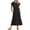 Black, variant on gakvbuo summer dresses for women 2024 vacation trendy Women's Summer Casual Short Sleeve Crewneck Dress Casual Flowy Tiered Maxi Beach Dress With Pockets