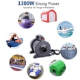 thumbnail image 3 of Portable 1300W Electric Pump Air Mattress Pump Fast Inflation Electric Air Pump Inflator Deflation Machine with 2 Nozzles Suitable for Air Mattress Raft Boat, 3 of 8