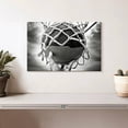 thumbnail image 2 of Elephant Stock Bw Basketball Wall Art - Horizontal Canvas Wall Art - Living Room Wall Decor - Sports Canvas - Black And Gray Decor - 12" x 8", 2 of 8