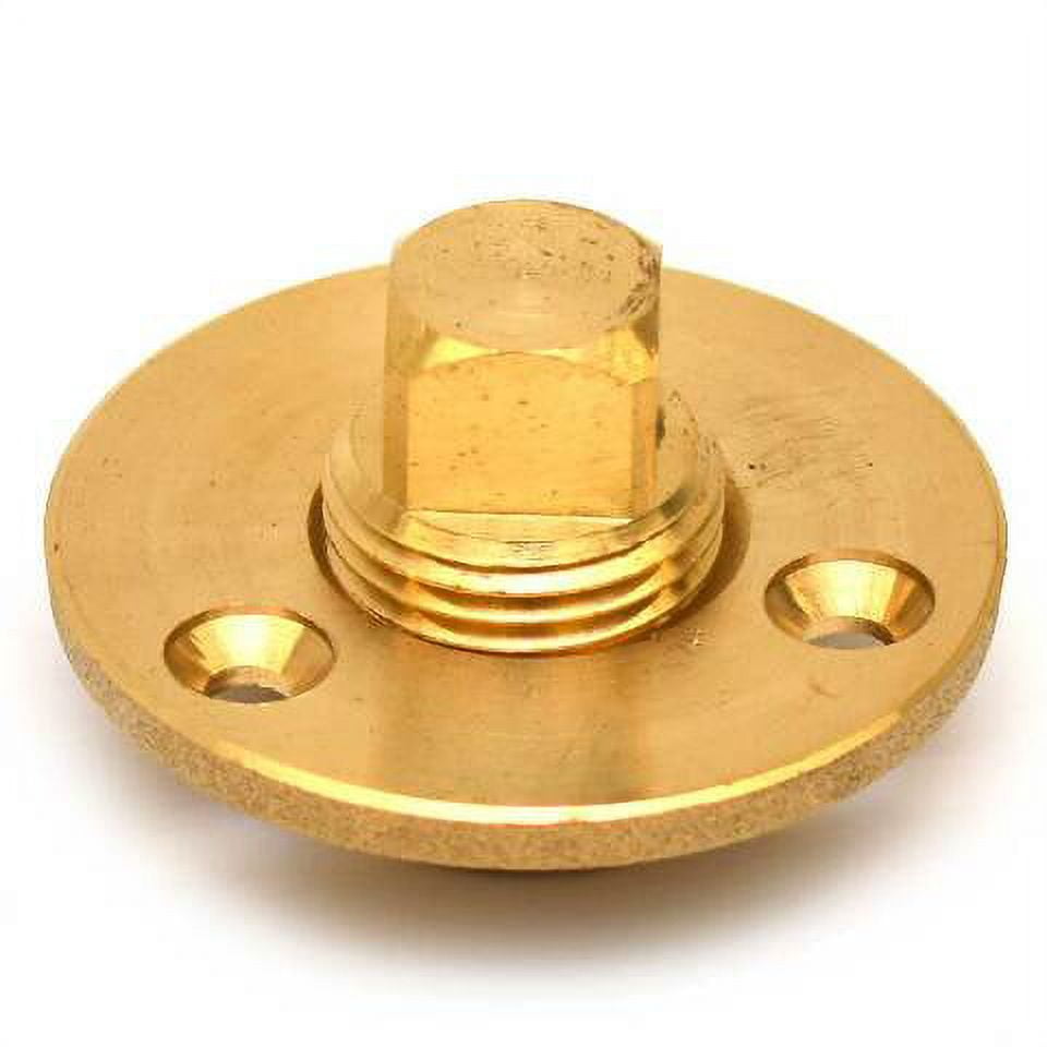Marine Hardware Inc. Boat Drain Garboard Plug 500P 1/2" NPT Brass