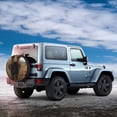 thumbnail image 2 of Haiem Spare Tire Cover , Wheel Cover with Grassland Sunflower Cow printed, Camper Spare Tire Cover Fit for Jeep Wrangler Rv SUV Truck Travel Trailer-16 inch, 2 of 8