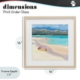 thumbnail image 4 of Stupell Industries Tropical Mother & Child Beach Scene Birch Framed Print Under Glass, 16 x 16, by Meredith Howse, 4 of 8