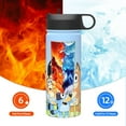 thumbnail image 6 of Water Bottle Vacuum Insulated Stainless Steel Thermos Bottle With Straw Reusable Glass Cup(18 oz/532 Ml), 6 of 8