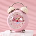 thumbnail image 2 of Reloj despertador Cute Pink Pony para niños de acero inoxidable, 2 of 2
