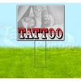 thumbnail image 1 of Tattoo Female (18" x 24") Yard Sign, Includes Metal Step Stake, 1 of 6