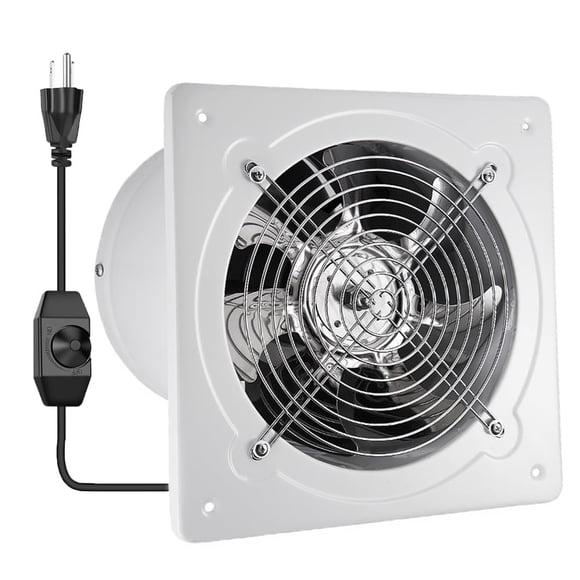 8" Kitchen Exhaust Fan with Variable Speed Controller, 735CFM Wall Mount Ventilation Fans, Metal Attic Exhaust Fan, Small Fume Ex