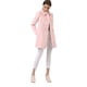 thumbnail image 3 of Abrigo Largo de Invierno Allegra K Cuello Peter Pan Doble Botonadura Mujer Rosa XL, 3 of 8
