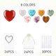 thumbnail image 2 of Regalos En Bolsas De Papel 24 pc Heart-Shaped Crystal Plastic Gift Cards with Greeting Card Multicolor Compact Design for Birthdays Holidays Appreciation Keepsake Gifting 2.95x1.97" JASKFLY, 2 of 7