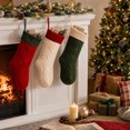 thumbnail image 7 of Miwamany Christmas Stockings Set of 3, Large Cable Knit Gift Socks for Xmas Fireplace Hanging, Holiday Decor Stocking for Family, Christmas Decorations Indoor, 7 of 7