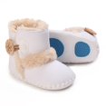 thumbnail image 3 of Baby Boys Girls Snow Winter Boots, Infant Toddler Soft Sole Winter Warm Crib Booties Shoes (White), 3 of 6