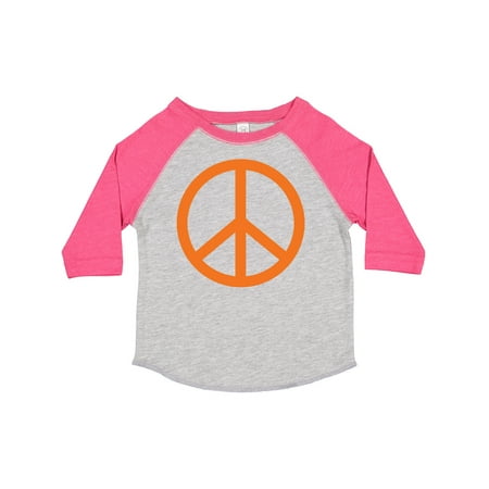 

Inktastic Funky Orange Peace Sign Gift Toddler Boy or Toddler Girl T-Shirt
