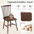 thumbnail image 4 of Homall Wood Windsor Dining Chair Set of 4,Farmhouse Spindle Back Chair for Kitchen & Dining Room, Brown, 4 of 7
