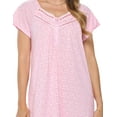thumbnail image 3 of Casual Nights Women's Fancy Lace Floral Short Sleeve Nightgown, 3 of 5
