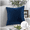 Dark Blue, variant on Phantoscope Christmas holiday Decorative Throw Pillow with insert, Silky Velvet Series, 18" x 18", Dark Red, 1 Pack