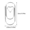 thumbnail image 4 of 150 Pcs Trombones Trombones Délicats Trombones Mignons Trombones Mémo Trombones pour Documents Trombones en Métal, 4 of 8