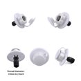 thumbnail image 2 of Plastic & Stainless Steel Filter RV Water Inlet - White G1/2" (19mm Thread) Gravity Fill Port with Check Valve, 75x76mm Size, Includes 2 Towels & 3 Screws - Compact 20x18x10cm Package, 90g, 2 of 6