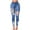 Blue, variant on Idoravan Jeans for Women Clearance under 10.00 Stretch Jeans for Women on Clearance Ripped Fashion Women Hole Female High Waist Stretch Slim Sexy Pencil Pants