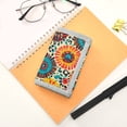 thumbnail image 7 of JIALIOU Nylon Trifold Card Wallet with ID Window Zipper Pocket for Men Women Teen Colorful Bohemian Geometry, 7 of 7