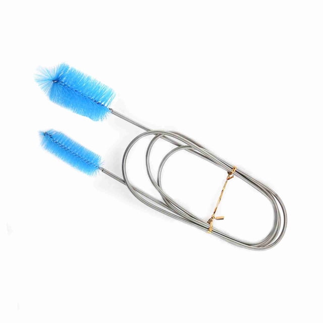 Cepillo de Limpieza de tubo Doble, Cepillo de Limpieza de tubo Flexible Con Resorte, 3 Colores para conector de filtros de Bomba de Agua