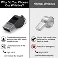 thumbnail image 4 of Hengguang 26 Pack Loud Sports Whistles with Lanyard, Plastic Coach Whistle for Referees, Emergency, Training, Survival, Football, Outdoor Activities, 4 of 7