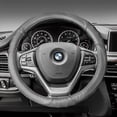 thumbnail image 1 of FH Group Perforated Genuine Leather Steering Wheel Cover Fits 14.5 - Gray, 1 of 4