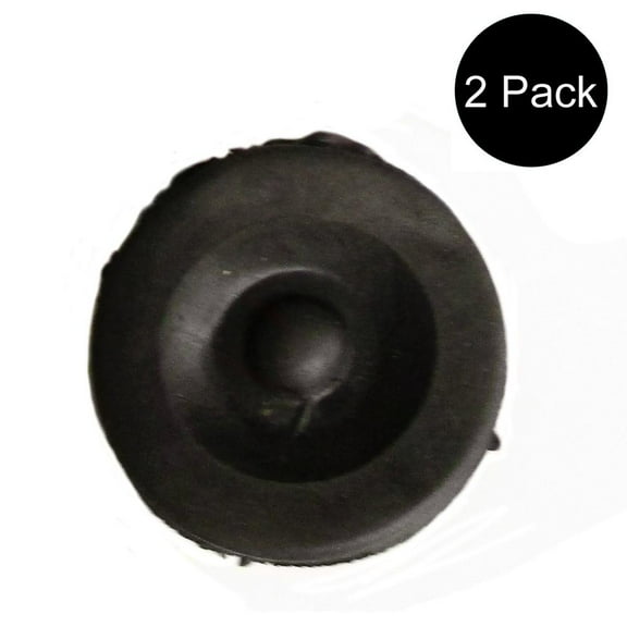 RAParts (2) New Black Rubber Grease Plug Hub Dust Cap for RedLine Trailer Camper RV Axle