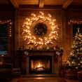 thumbnail image 4 of Lighted Wooden Christmas Reindeer Wall Decor Sign With LED Lights Hanging Ornament Fireplace Mantel Holiday Decoration, 4 of 7