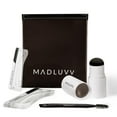 thumbnail image 1 of Kit de sellos para cejas Madluvv con plantillas: perfilador fácil para cejas de aspecto natural. Kit de plantillas para cejas popular entre profesionales. Incluye 9 formas, cepillo, bolsa de viaje y s, 1 of 9