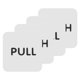 thumbnail image 1 of AURARMLET 2Pares Etiqueta Push Pull Autoadhesiva Para Puertas De Oficina En Acrílico, 1 of 8