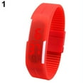 thumbnail image 1 of NUZYZ Men Women Fashion Silicone Red LED Sports Bracelet Touch Digital Wrist Watch, 1 of 7