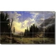 thumbnail image 1 of Ceramic Tile Mural-Albert Bierstadt Landscapes Painting 97. 40" w x 24" h using (15) 8 x 8 ceramic tiles, 1 of 3