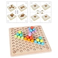 thumbnail image 3 of Rompecabezas de Juguete 3D Rompecabezas multicolor Juguete educativo Montessori para de Navidad sensorial Niño Hugo Juego de cuentas de madera para niños, 3 of 5