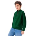 thumbnail image 4 of Cethrio Boys Sweatshirts with Zipper, Fashion Loose Fit Stand-up Collar Casual Long Sleeve Tops Green Size 14, 4 of 8
