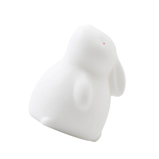 Ceramic Rabbit Statue Bunny Animal Model Tiny Adorn Props Rabbit for Office Decor Decorative Wedding Party Decor 3.8cmx4.2cmx4.8cm