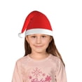 thumbnail image 5 of Haiem Red Pattern Santa Hat Confortable Velvet Christmas Hat for Christmas Party Favors Fit for Adults and Kids, 5 of 6