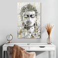 thumbnail image 2 of Elephant Stock Simmering Buddha Wall Art - Vertical Multi Panel Canvas - Living Room Wall Decor - People Multi Panel - Beige And Gray Decor By e. Anthony Orme - 20" x 32", 2 of 4