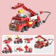 thumbnail image 1 of Bloques de construcción de automóviles City Fire para niños, camión de policía, grúa de ingeniería, tanque, juego de ladrillos de helicóptero, juguetes para niños, 6 en 1,no box  5, 1 of 7