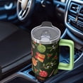 thumbnail image 4 of 40oz Snowman Christmas Holiday Insulated Stainless Steel Tumbler, Winter Coffee Cup with Handle and Straw, Travel Gift for Adults, 4 of 4