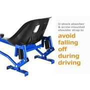 Hoverboard seat attachment, hoverboard go kart for adults & kids, accessories to transform hoverboard into go cart, hover carts for self balancing scooter with off-road tire and shock absorber, blue
