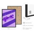 thumbnail image 3 of HAUS AND HUES Sunglass Art Purple Aesthetic Room Decor - Aesthetic Purple Wall Art & Cool Posters for Room Aesthetic Neon Pictures Wall Decor Purple Room Decor | Heart Glasses (Black Framed, 12x16), 3 of 6