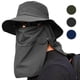thumbnail image 3 of Sombrero de cubo gorra de pesca ala ancha visera sol verano al aire libre protección Uv hombres caliente, 3 of 4