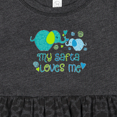 thumbnail image 4 of Inktastic My Safta Loves Me Cute Elephants Girls Baby Dress, 4 of 5