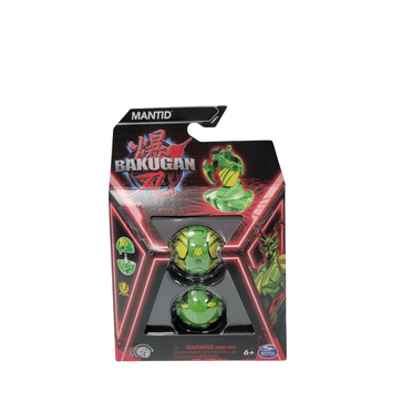 Bakugan Battle League Collectible Combine and Brawl Action Figure Set Mantid, Green and Yellow