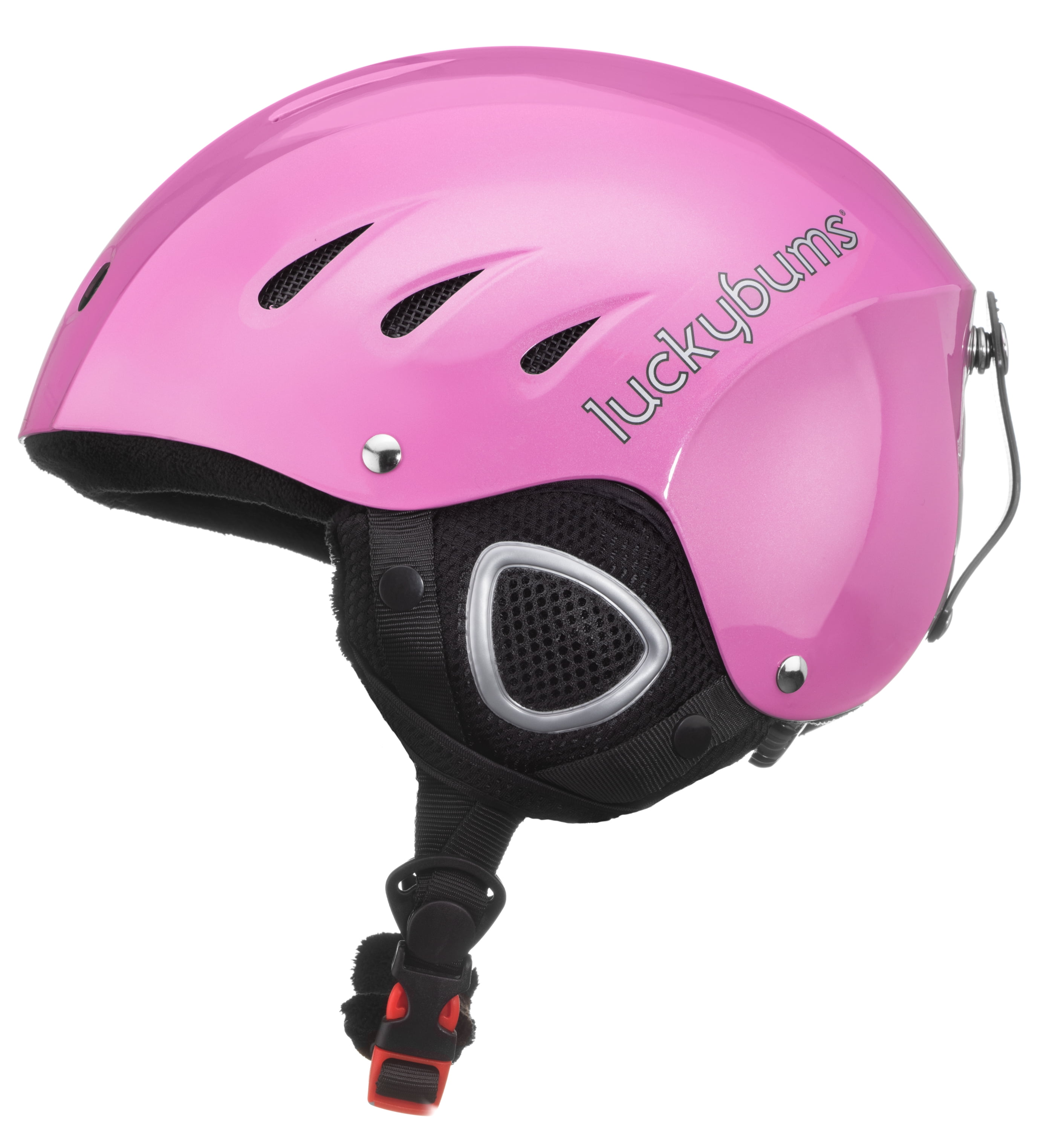 X-Large Lucky Bums Snow Sport Helmet Metallic Pink 