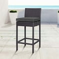 thumbnail image 2 of Modway Convene 27.5" Wicker / Rattan Patio Bar Stool in Espresso/Charcoal, 2 of 2